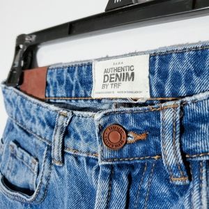 Zara High Waisted Mom Fit Jeans By TRF